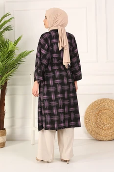 TUGBA tinuta pentru Femeile Musulmane Print Kimono Cardigan Islamice Musulmane Turkiye