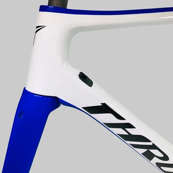 Forța de TRACȚIUNE T800 nou Alb-albastru gradient Disc frana Carbon Cadru de Biciclete accesorii pentru biciclete garanție de 2 ani pentru cadru carbon road