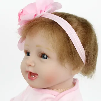 55cm Silicon Renăscut Baby Dolls Realist Realiste Papusa Reborn Jucărie cel Mai bun Cadou pentru Fata Livrare Gratuita Manual Blând Moale la Atingere