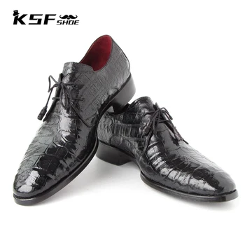 KSF PANTOFI Derby Rochie de Lux pentru Bărbați Pantofi din Piele lucrate Manual Moda Designer de Petrecere de Nunta Pantofi de Afaceri pentru Barbati Original