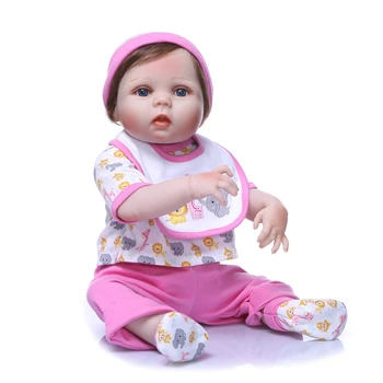 Adevărat bebe renăscut menina Papusa de silicon vinil corp renăscut baby Dolls de moda Nou-născutului Baby Doll 23