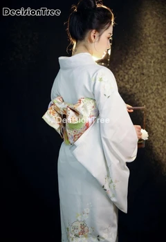 2022 kimono rochie stil japonez păun imprimare florale vrac tradiționale sleepwear haori asiatice haine, pijamale, halat de baie