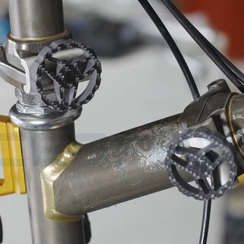 Aceoffix Carbon Ti Nivelul de Brompton biciclete de Carbon robinet de pliere catarama HCL-6C