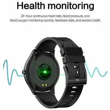 2021 Bărbați Femei Smartwatch Ceas Inteligent Monitor de Ritm Cardiac Mesaje Apeluri Notificări pentru Android Samsung iPhone