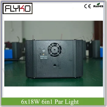 Etapa fierbinte lumină RGBWA+UV 6pcs*18W 6 led-uri in 1 wireless wifi IR Par poate lumina lumina plat