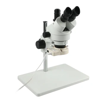 Industriale Stereo Microscop Trinocular 7X-45X Continuă Zoom Mărire 56 LED-uri de Lumină Inel Pentru PCB Lipit Telefonul de Reparare