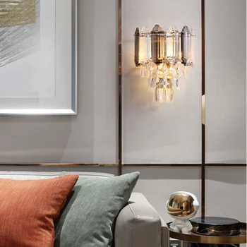 Lumina creatoare de lux cristal lampă de perete post modern living minimalist fundal lampă de perete dormitor, coridor, culoar noptiera l