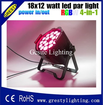 6 buc/lot 4in1 RGBW 18X12W LED PAR POATE 8 canale DMX Etapa Lumina Lumina Disco Dj Echipamente cu putere în putere