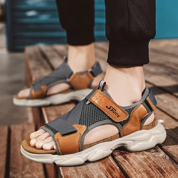Sandale pantofi pentru bărbați 2021 tendință noi de vara sandale casual barbati pantofi de plajă în aer liber, sandale și papuci de casă.
