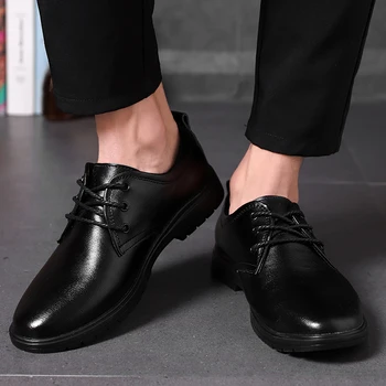 Om Casual Pantofi Zapatos Casuales Hombre Para Negru Casual Pantofi De Moda De Cauzalitate Pentru Bărbați Sapato Masculino Piele! Pantofi
