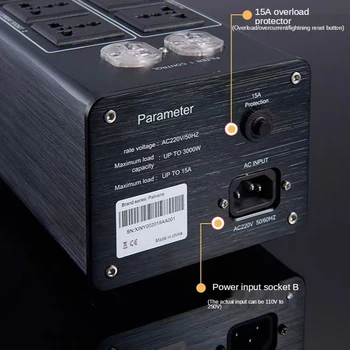 NOI Audio Profesionale de Zgomot de curent ALTERNATIV Filtru de Putere Purificator de Protecție la Trăsnet EMI Extensie Soclu Universal 3000W 15A P20.