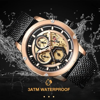 Top NAVIFORCE Mens Watch de Brand de Lux de Moda Cuarț Bărbați Ceasuri Impermeabil Sporturi din Oțel Militare Încheietura Ceas Relogio Masculino