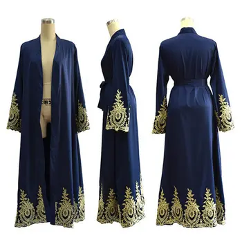 Ramadan Deschide Abaya Femeile Musulmane Caftan Kimono Cu Maneci Lungi Cardigan Maxi Rochie Jilbab-Ul Turc Islam Îmbrăcăminte Cocktail Halat Dubai