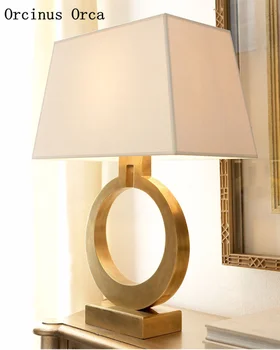American Creative Clasic Fier Lampă de Masă Dormitor Lampă de Noptieră Nordic Modern, Simplu Decorativă cu LED-uri Lampa de Masa transport gratuit