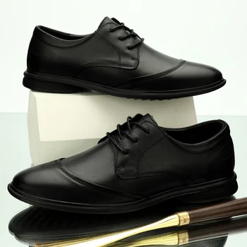 Barbati din Piele Pantofi de Lux de Brand de Moda Pantofi Oxford Moale Respirabil Afaceri Pantofi Casual Clasic Britanic Barbati Pantofi