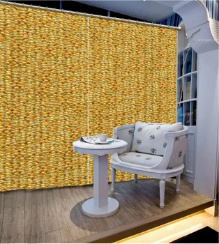 De înaltă Calitate Personaliza dimensiunea galben Moderne de moda, decor acasă decor pentru dormitor, camera de zi cortina