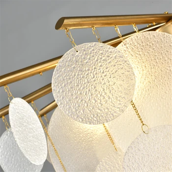 Post-modern Crystal LED Iluminat Candelabru de Lux Dormitor Sticlă Lampă de Agățat Living Restaurant Interior Decor Acasă de Iluminat