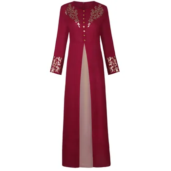 Femei nou Musulman halat de moda frige imprimare Dubai rochie confortabil și moale haine