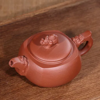 Yixing minereu brut violet noroi elefant iarbă bună de a lucra bine materialul maestru veritabil manual ceainic set