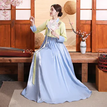 2022 Noi Tradițională Coreeană Hanbok De Îmbrăcăminte Pentru Femei Printesa Folk Scena De Dans Costum Retro Curtea Petrecere De Nunta Rochie Hanbok