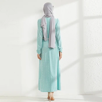 Orientul Mijlociu Catifea Brodat Cu Margele Abaya Costum De Nobil Retro Etnic Musulman Femei Fusta Lunga Islamic, Ramadan Rochie De Seara