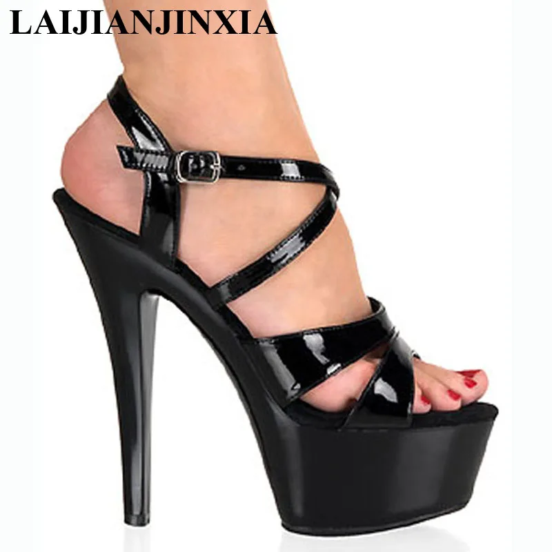 Laijianjinxia 15 cm sandale cu toc înalt club de noapte pantofi de dans pol de dans pantofi model de pantofi cu incaltaminte femei, h-149 Albastru Pantofi De Dans La reducere! ~